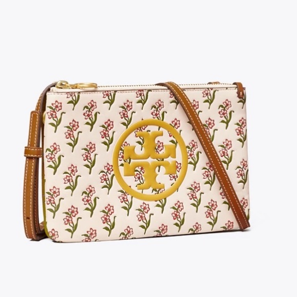 Tory Burch Handbags - Tory Burch Perry Bombe Printed Double-Zip Mini Bag